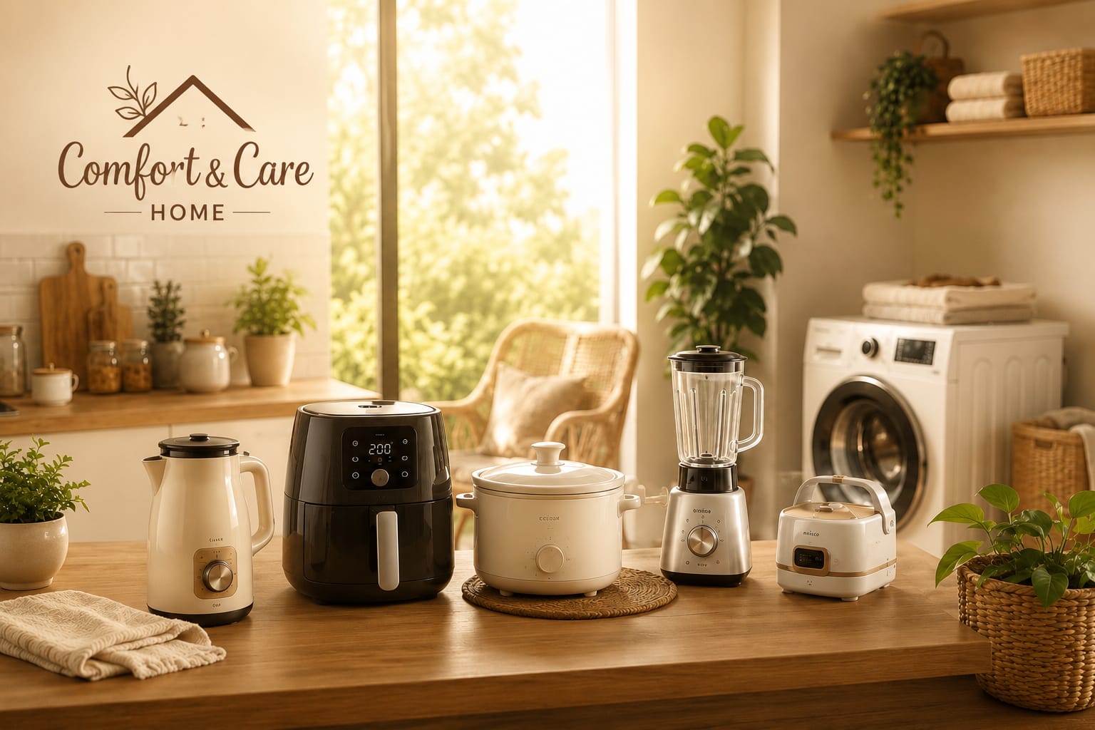 Comfort and Care Home products on a kitchen table